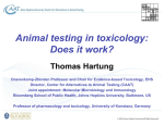 Animal testing in toxicology: Does it work?