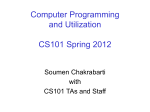 CS101 Spring 2012 LHC32