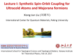 Lecture I: Synthetic Spin-Orbit Coupling for Ultracold Atoms and
