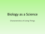 Biology as a Science
