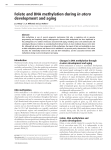 Folate and DNA methylation during in utero development and aging