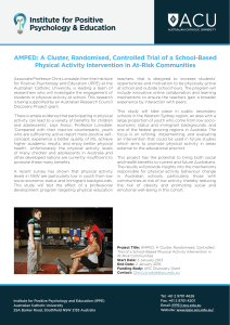AMPED: A Cluster, Randomised, Controlled Trial of a School