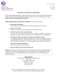 Procedures for Prospective Hip Patients