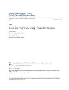 Manifold Alignment using Procrustes Analysis