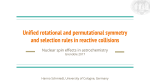 Unified rotational and permutational symmetry and selection rules in