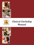 Clinical Clerkship Manual - Alabama College of Osteopathic Medicine