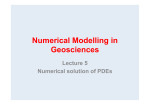 Numerical Modelling in Geosciences