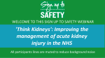 `Think Kidneys`: Improving the management of acute kidney injury in