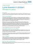 Lyme disease in children - Imperial College Healthcare NHS Trust