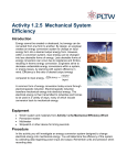 Activity 1.2.5 Mechanical System Efficiency