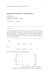 Greatest Common Divisor of Two Polynomials Let a@) = A” + ay +