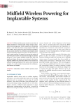 Midfield Wireless Powering for Implantable Systems