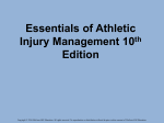 Essentials of Athletic Injury Management 9th Edition