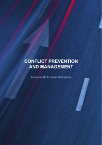 conflict prevention and management