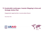Sustainable Landscapes: Investor Mapping in Asia