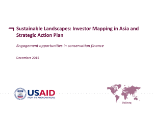 Sustainable Landscapes: Investor Mapping in Asia