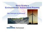 Nova Scotia`s Environmental Assessment Process