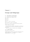 Examples, Binary Structures, Isomorphisms