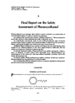 Final Report on the Safety Assessment of Phenoxyethanol