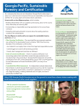 Georgia-Pacific, Sustainable Forestry and Certification