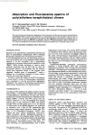 Absorption and fluorescence spectra of poly