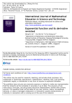 Exponential function and its derivative revisited