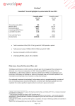 Unaudited financial highlights for period ended 30 June