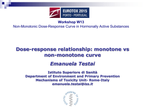 Dose-response relationship