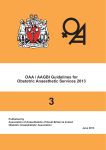 OAA / AAGBI Guidelines for Obstetric Anaesthetic Services 2013