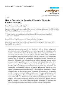 How to Determine the Core-Shell Nature in Bimetallic