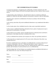 CSP Confidentiality Pledge