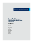 Dean`s Task Force on Engineering Leadership Education
