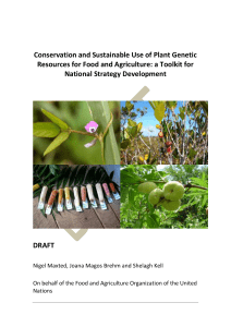 Conservation and Sustainable Use of Plant Genetic