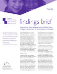 Findings Brief: Pregnant and Poor: Did Medicaid and Welfare Policy