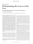 Dehumanizing the Lowest of the Low: Neuroimaging Responses to