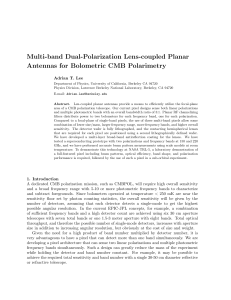 Multi-band Dual-Polarization Lens-coupled Planar