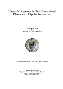 Ultracold Fermions in Two-Dimensional Planes with Dipolar