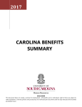 UofSC Insurance Benefits Summary