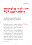Emerging real-time PCR applications.