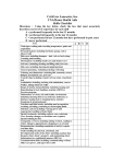 CritiCare Lancaster, Inc. CNA/Home Health Aide Skills Checklist