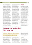 Integrating protection into food aid