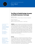 The Effect of Health Savings Accounts on Health Insurance Coverage