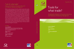 Tools for what trade? Analysing the Utilisation of Economic