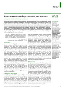 Review Anorexia nervosa: aetiology, assessment, and treatment