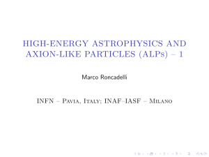 HIGH-ENERGY ASTROPHYSICS AND AXION