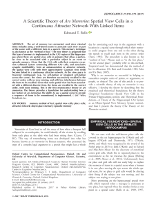 A scientific theory of ars memoriae: spatial view cells in a continuous