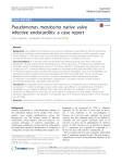 Pseudomonas mendocina native valve infective endocarditis: a case