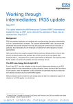 Working through intermediaries: IR35 update