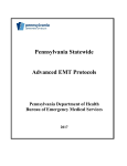 2017 Statewide AEMT Protocol - Pennsylvania Emergency Health