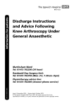 Knee Arthroscopy Under General Anaesthetic